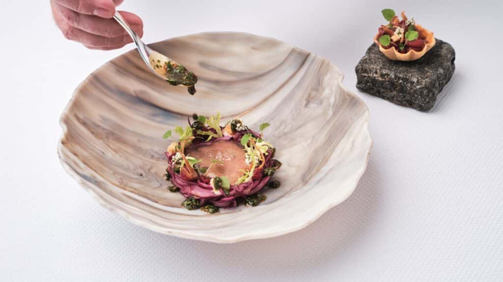 Cook with Stéphane Décotterd #9: Venison ballotine with red cabbage vinaigrette