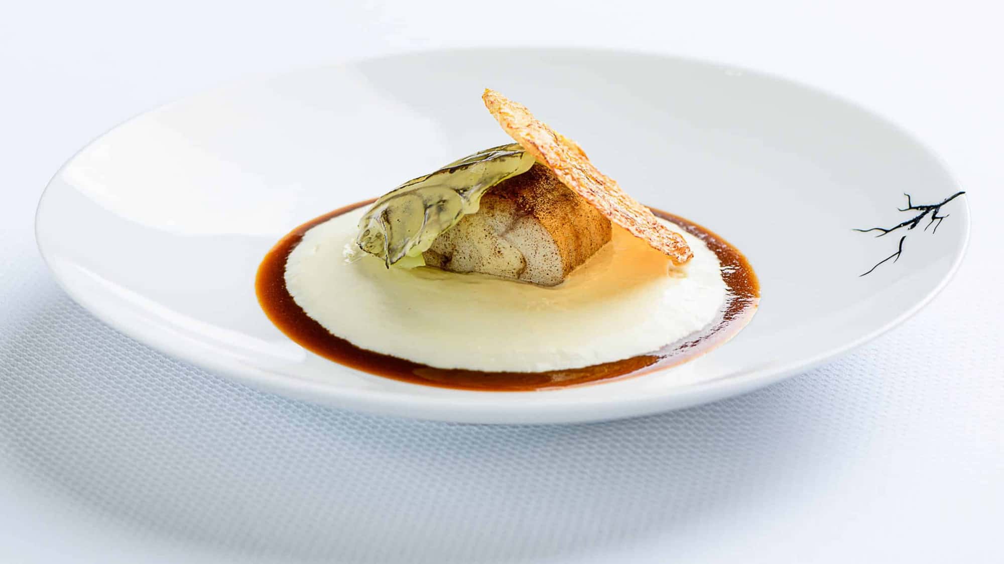 Cook with Stéphane Décotterd #11 – Lake Geneva pike roast, Ratte potato brandade with lavender, pike head jus and pointed cabbage