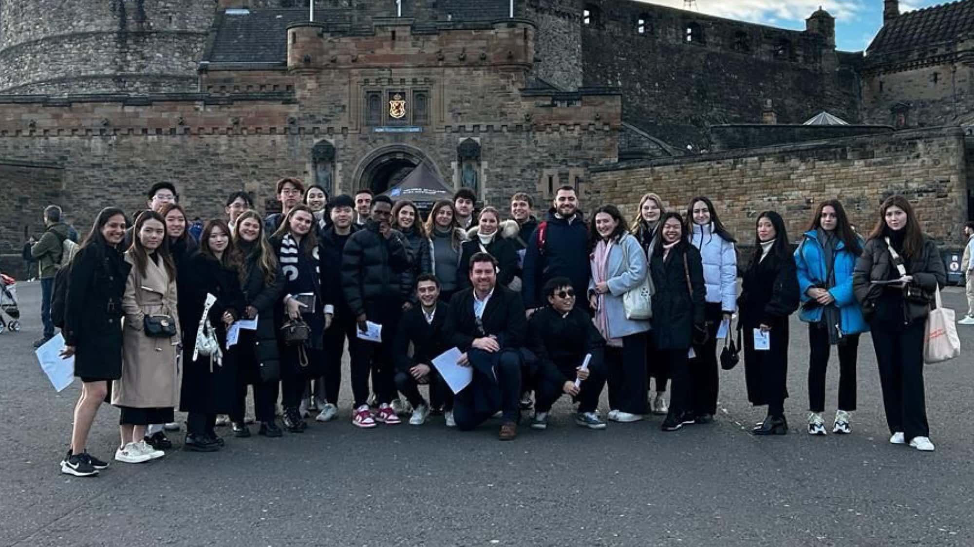 First class experience: Bachelor students’ luxury field trip to Scotland’s capital